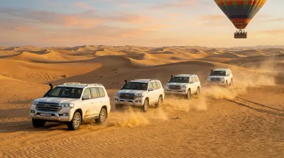 4x4 vehicle dune bashing in the reserve