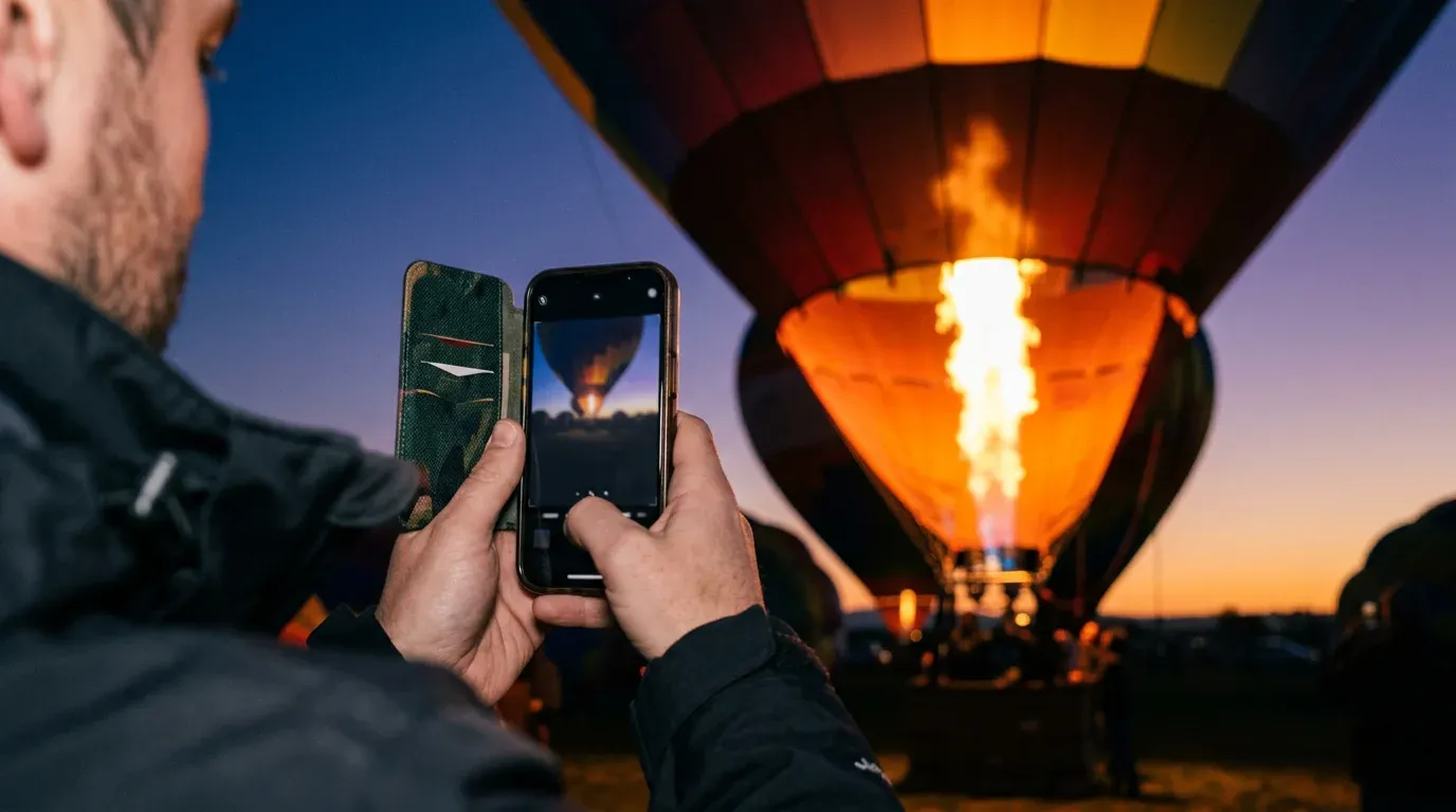 Hot Air Balloon Photography Tips Dubai: Phone & Camera