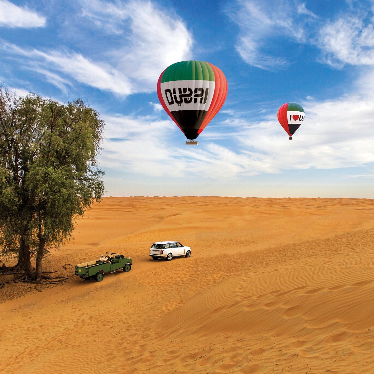 Dubai's Aerial Paradise: Warm Air Balloon Experience